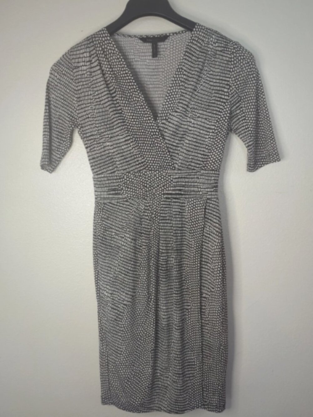 BCBG Max Azria Jenesis Snake Print Jersey Dress XS Bodycon Baddie Y2K